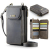 CaseMe Me40 Vertical Multifunctional Shoulder Crossbody Phone Bag(Coffee)