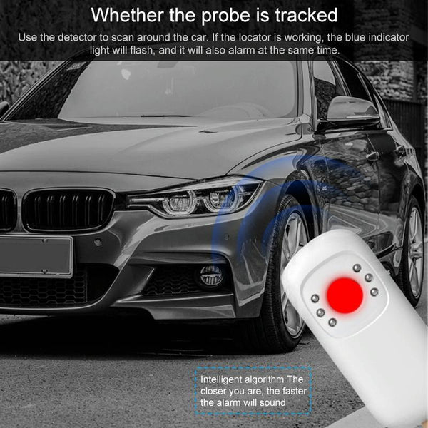 RF Detector & Camera Finder (White) - Anti Spy Bug Sweeper