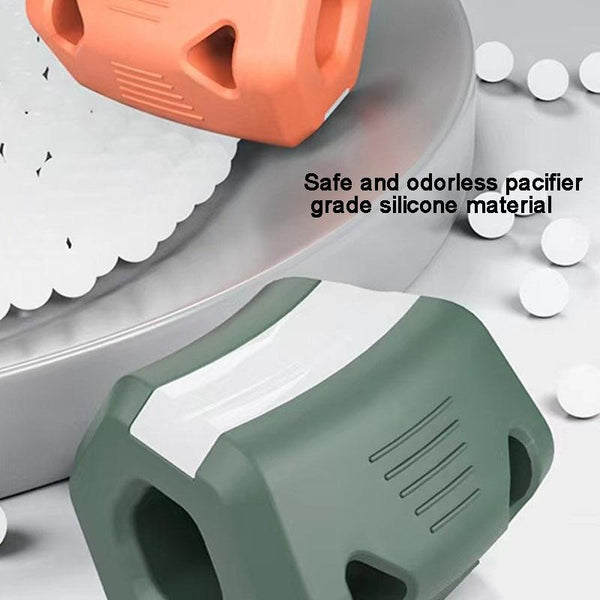 Jawline Exerciser Thin Jaw Bite Force Ball Facial Muscle Depression Masseter Muscle Trainer Deep Gray 45 Pounds