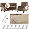 20pcs /Box Twist Nails Transparent Spiral Nails Sofa Cushion Bed Sheet Skirt Fixer(Round)