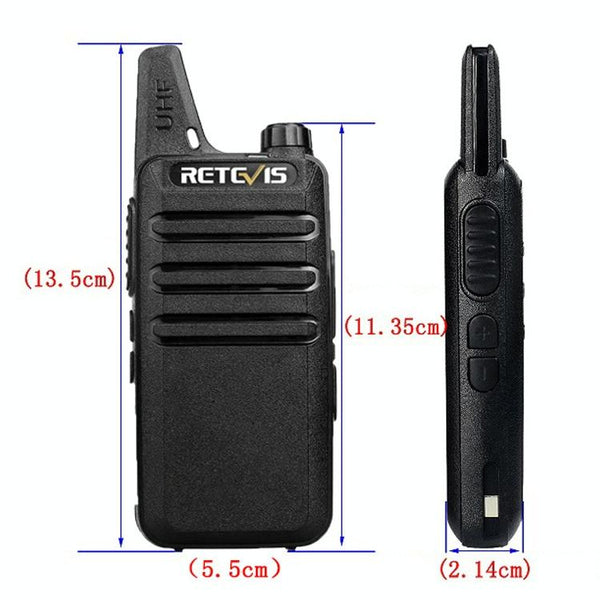 RETEVIS RT22 Hotel Mini Charging Two-Way Wireless Intercom Walkie Talkie(EU Frequency no Plug)