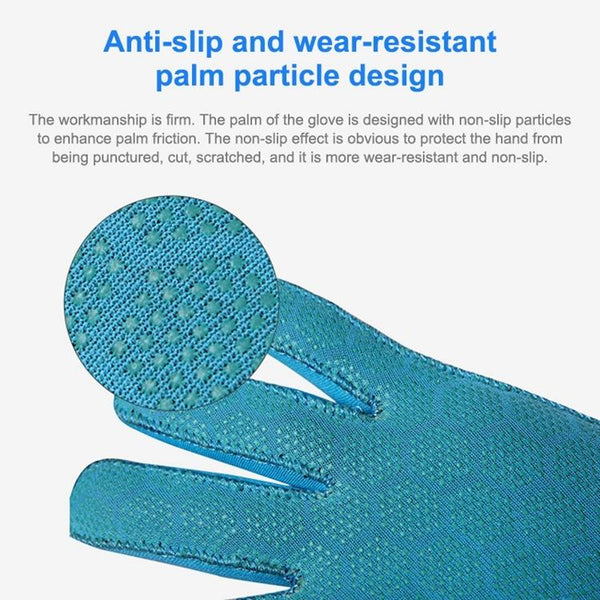DIVE&SAIL 3mm Children Diving Gloves Scratch-proof Neoprene Swimming Snorkeling Warm Gloves, Size: L for for Aged 9-12(Blue)