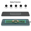 2 In 1 15W Car Mobile Phone Wireless Charger Non-slip Mat with Colorful Light USB Cable 0.3m