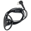 RETEVIS R-122 2 Pin D Shape Soft Ear Hook Earphone Microphone for Motorola GP68/GP88/GP300/2000/CT150/P040