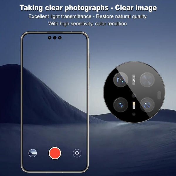 For Huawei Mate 70 Pro imak Black Version HD Glass Rear Camera Lens Film, Self-positioning Version