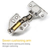 2 PCS Stainless Steel Hydraulic Hinge Copper Rod Hydraulic Buffer Hinge, 781 Straight Arm