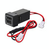 For Toyota Corolla / Levin / Avalon / Prado / Wildlander / Camry Dual-USB Modified Car Charger, Model: Non-Destructive Pickup Cord