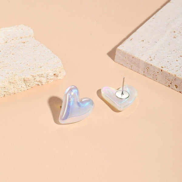 E2209-8 Symphony Asymmetric Love Stud Earrings Jewelry