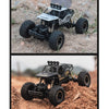HD6026 1:16 Large Alloy Climbing Car Mountain Bigfoot Cross-country Four-wheel Drive Remote Control Car Toy, Size: 28cm(Silver)