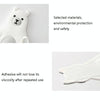 Punch-Free Cartoon Animal Hooks Wall-Mounted Seamless Wall Refrigerator Door Decorative Hooks(Zebra)
