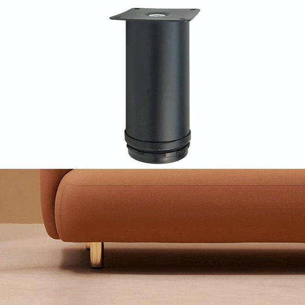 LH-OU050 Thickened Stainless Steel Furniture Support Legs, Height: 10cm(Matte Black)