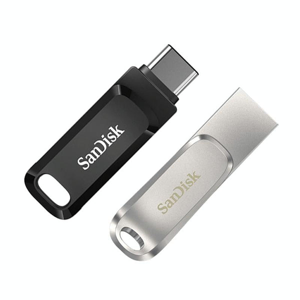 SanDisk Type-C + USB 3.1 Interface OTG High Speed Computer Phone U Disk, Colour: SDDDC4 Silver Metal Shell, Capacity: 128GB