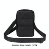 Denim Casual Waist Bag Crossbody Shoulder Bag(Black)