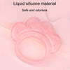 Baby Teething Stick Toys Childrens Silicone Bear Paw Bites With Storage Box(Pink)