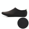 3mm Non-slip Rubber Embossing Texture Sole Solid Color Diving Shoes and Socks, One Pair(Black)