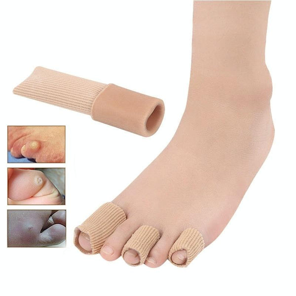 3pcs Toes Fingers Cushion Tube Sleeve Cuttable Silicone Gel Toe Pad For Corns Remover, Size: Small  1.5cm