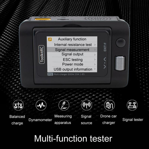 ToolkitRC M9 600W Airplane Li-Po Battery Balance Charger With Voice Function(Black)
