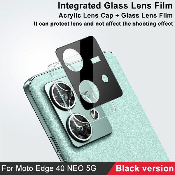 For Motorola Edge 40 Neo 5G imak High Definition Integrated Glass Lens Film Black Version