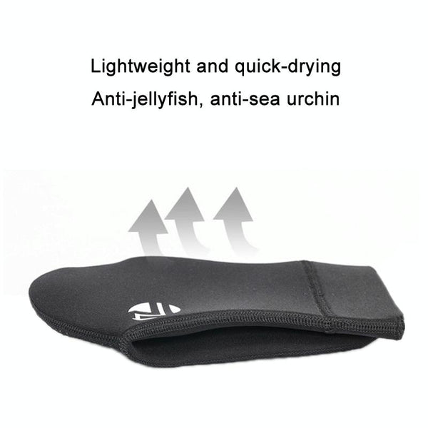 ZCCO 3mm Warm Non-Slip Diving Socks Anti-Wear Ankle Fins, Size:41-42(Grey)