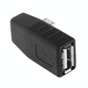 Micro USB Male to USB 2.0 AF Adapter with 90 Degree Angle, Support OTG Function(Black)