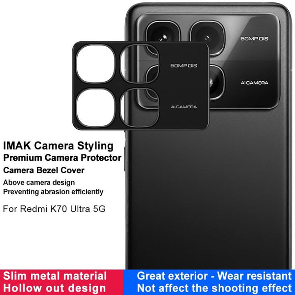 For Redmi K70 Ultra 5G IMAK Metal Camera Lens Protector Cover
