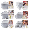 2pcs Business Card Holder Photo Clip Mold DIY Crystal Glue Resin Mold, Style: Hexagon 002