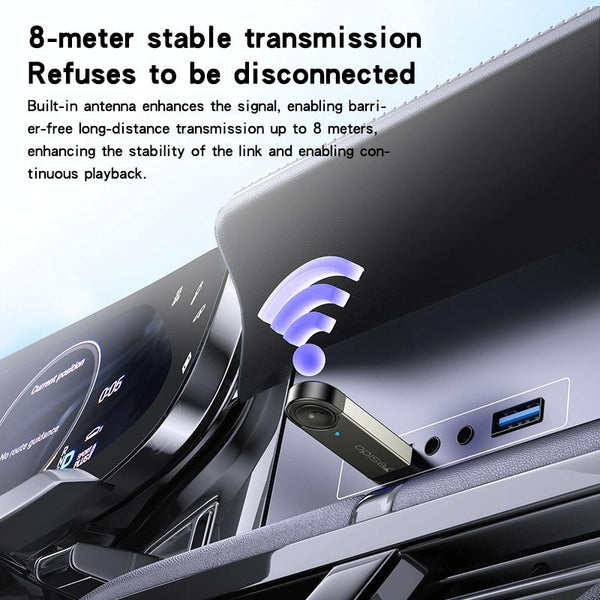 Yesido YAU81 USB Wireless Audio Adapter Car Bluetooth Receiver