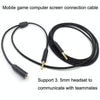 3.5mm Voice Party Live Recording Audio Cable Mobile Game Projection Computer Chat Link Cable(Black)