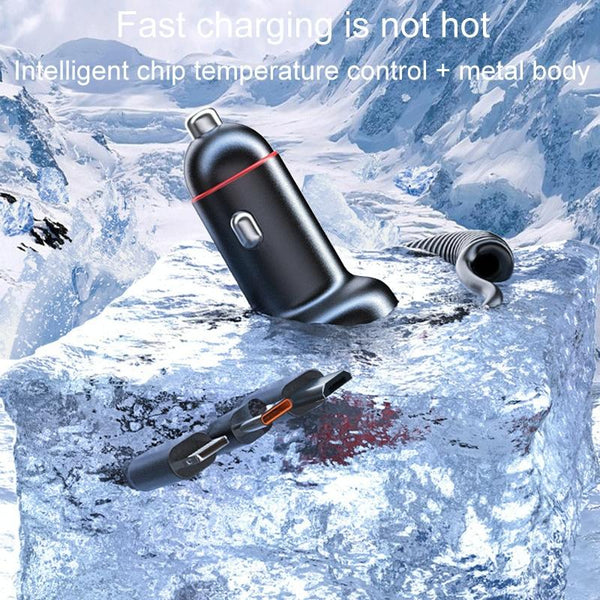 Vehicle Mini Fast Charging Charger Car One To Three Cigarette Lighter, Model: Upgrade Version