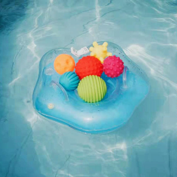 6 in 1 Baby Bath Soft Ball Rubber Educational Tub Toys