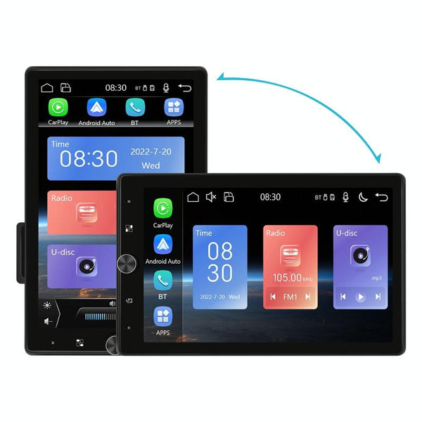 10.4 Inch MP5 Single Butt Vertical Screen Manual Rotation Android Navigation With Wireless Carplay Backup Camera(Standard)