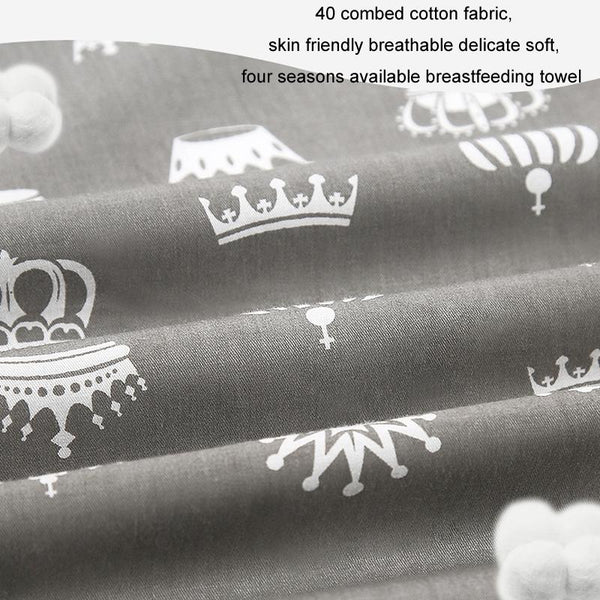 Anti-exposure Nursing Pad Outdoor Fig Leaf Stroller Mosquito Net, Color: Gray Crown