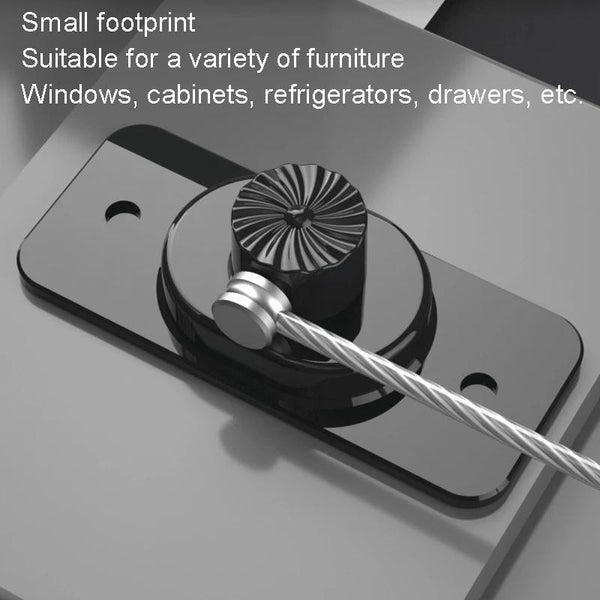 Multifunctional Children Window Safety Lock With Key Refrigerator Cabinet Lock Dual Purpose Limator(Black)