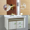 30mm K9 Plated Transparent Glass Crystal Spherical Single Hole Drawer Handle(Transparent)