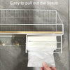 Household Large Non-Punching Organizer Wall Hanging Shelf, Style: Black Basic Model