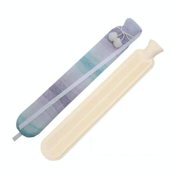 2L Long-strip Multifunctional Water-filled Rubber Hot Water Bags, Spec: Gradient Purple