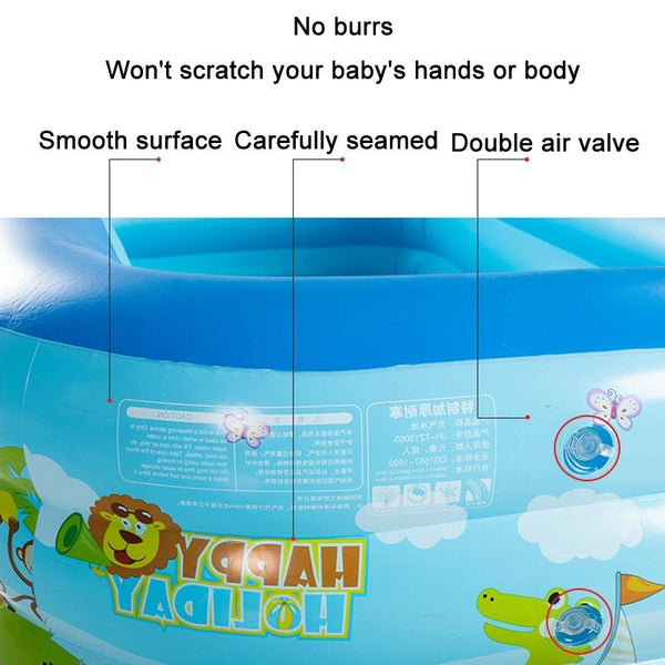 Children Adult Cartoon Inflatable Swimming Ring, Pattern: 1.3m Three Layer Pool