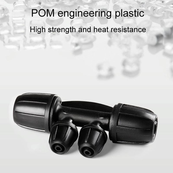 2pcs 8/11 To 4/7 Dual Locking Reducer Drip Irrigation Fittings Gardening Hose Sprinkler Connector, Model: 6 Way