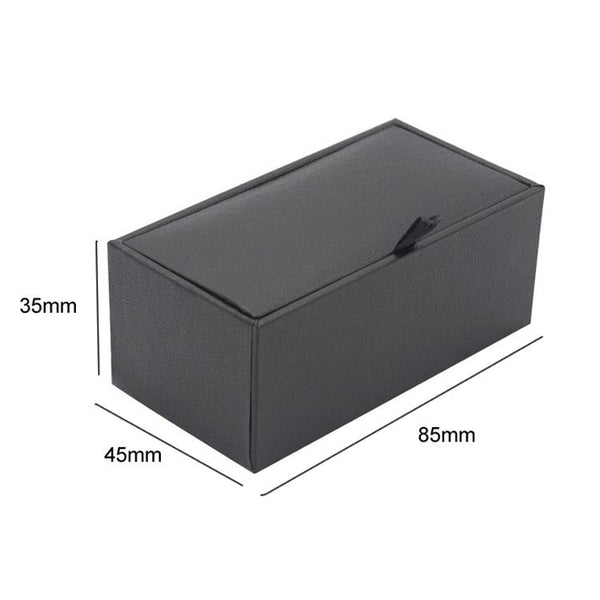 Cufflinks Tie Clip Box Jewelry Packaging Paper Box, Style: Pinhole Dual Line