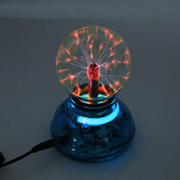 Car Auto Plasma Magic Ball Sphere Lightening Lamp with Hand-Touching Changing Pattern Model(Blue)