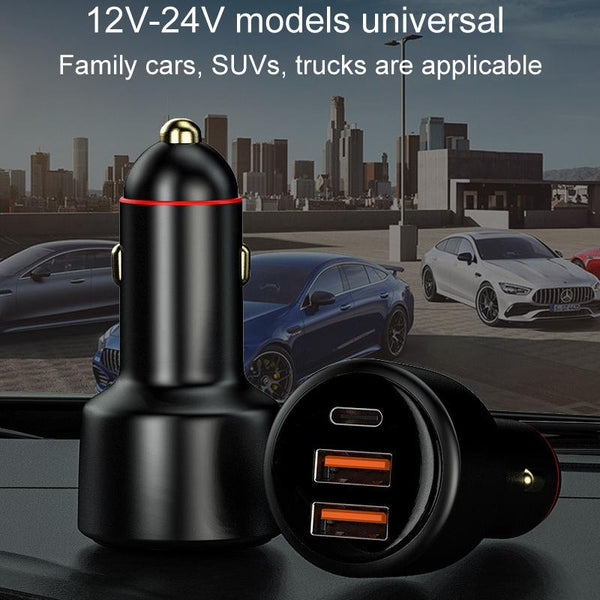 300W Vehicle Mini Fast Charging Charger Car One To Three Cigarette Lighter