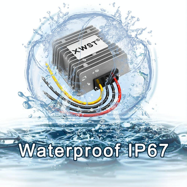 XWST DC 12/24V To 5V Converter Step-Down Vehicle Power Module, Specification: 12/24V To 5V 25A Large Aluminum Shell