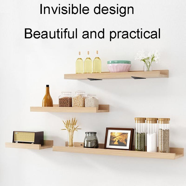 Load Bearing Invisible Triangle Bracket Wall Shelf Bracket With Screws, Specification: 280x170mm Black