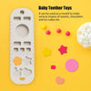 Infant Baby Silicone Remote Control  Shape Toy Teether Cute Chew Toy, Color: Beige