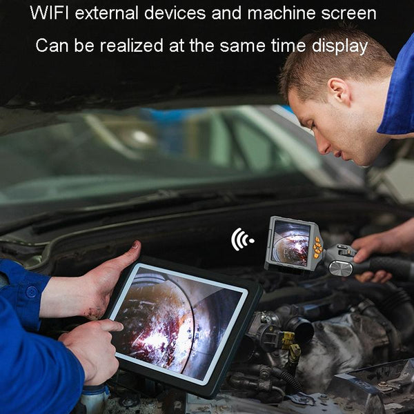 Teslong TD500 HD 5 Inch Large Screen 360 Degree Dual Steering Borescope Industrial Components Overhaul