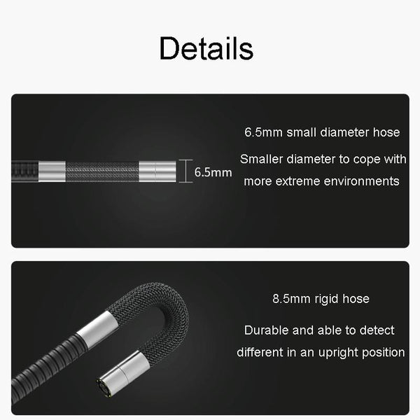 Teslong TD500 HD 5 Inch Large Screen 360 Degree Dual Steering Borescope Industrial Components Overhaul