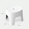 Household Bathroom Row Stools Plastic Stools Thickened Low Stools Square Stools Small Benches, Colour: Milk White Adult