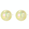 E2209-9 Yellow Symphony Round Beads Stud Earrings Jewelry