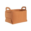 Home Clutter Felt Folding Storage Baskets, Size: Large(Brown)