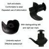 Swimming Waterproof Spiral Silicone Earplugs(Black)